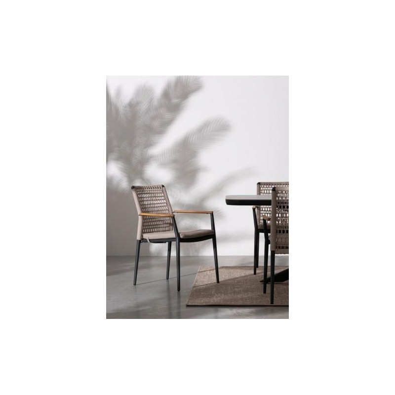 Bizzotto Krzesło Ogrodowe Maddox Beżowe