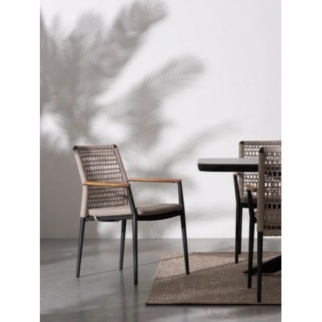 Bizzotto Krzesło Ogrodowe Maddox Beżowe