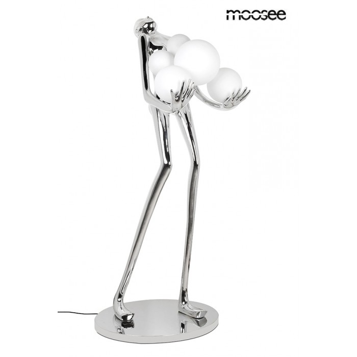 Moosee Lampa Podłogowa Human Silver       Premium