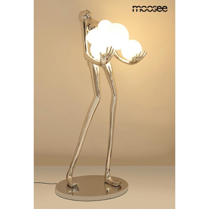 Moosee Lampa Podłogowa Human Silver       Premium