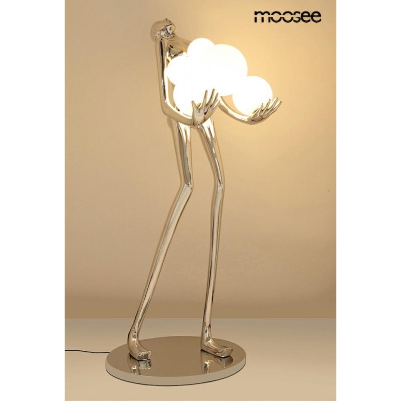 Moosee Lampa Podłogowa Human Silver       Premium