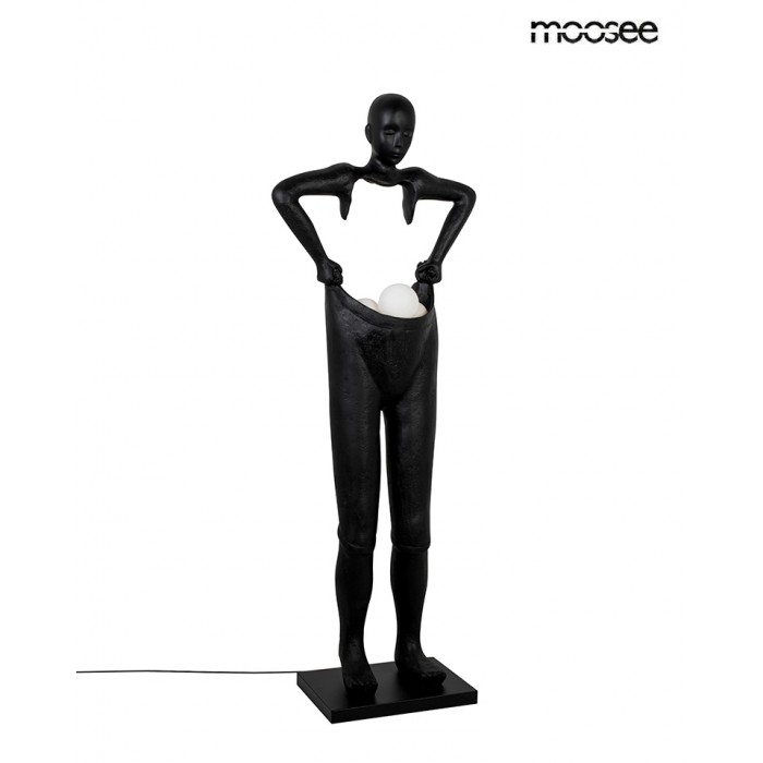 Moosee Lampa Podłogowa Human Houdini      Czarna