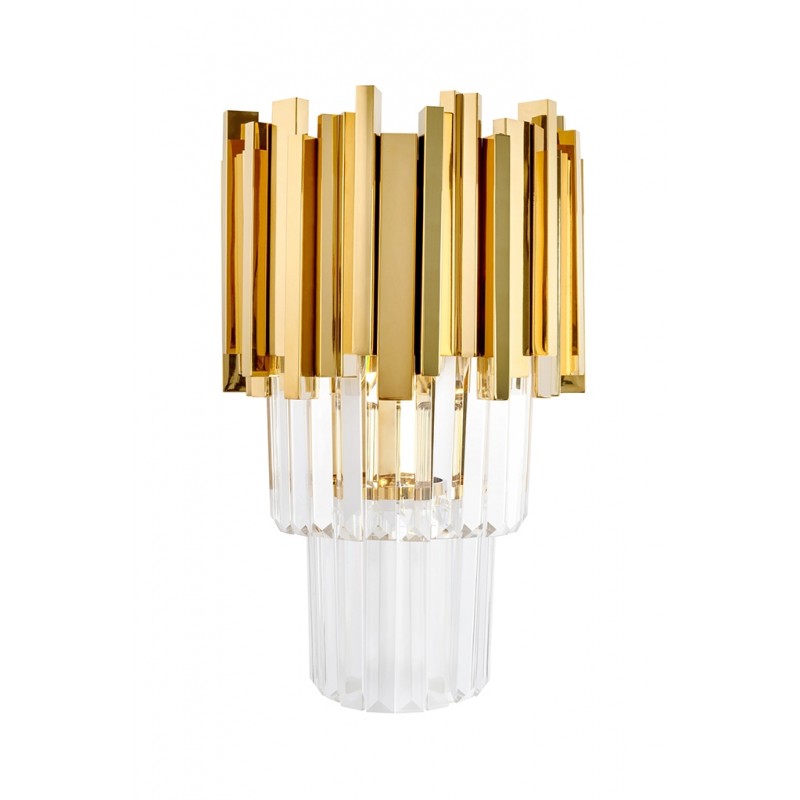 Moosee Lampa Ścienna Imperial Wall Gold   - Stal, Kryształ