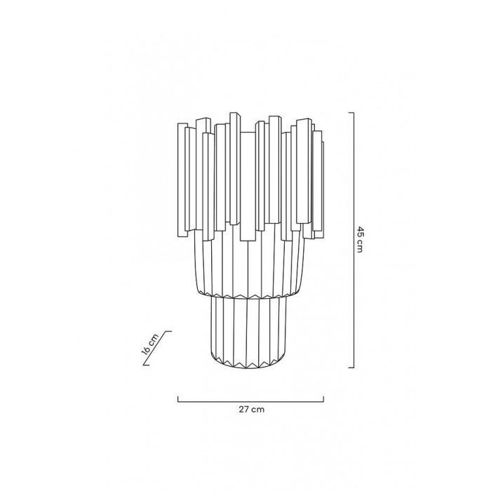 Moosee Lampa Ścienna Imperial Wall Gold   -...