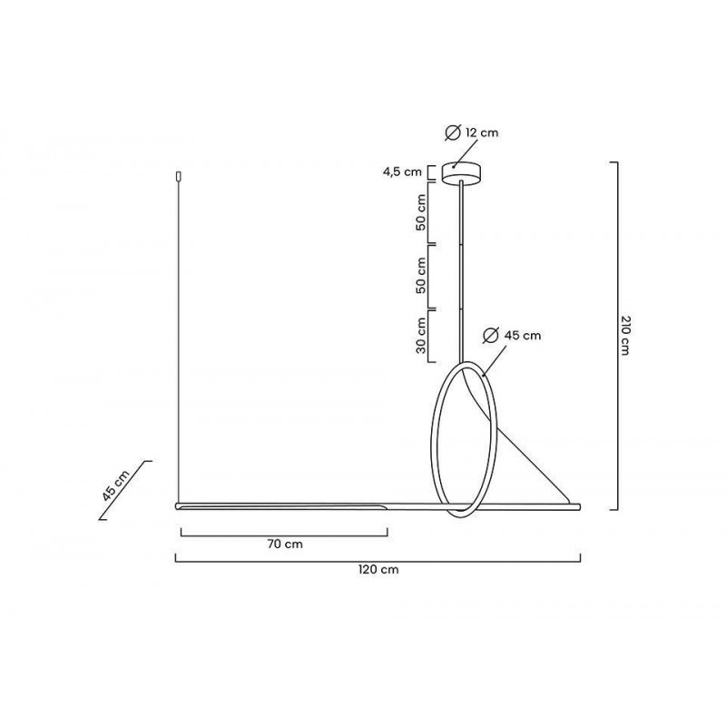 Moosee Lampa Wisząca Stick Czarna