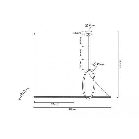 Moosee Lampa Wisząca Stick Czarna