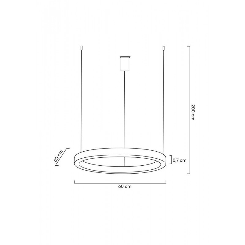Moosee Lampa Wisząca Ring 60 Złota
