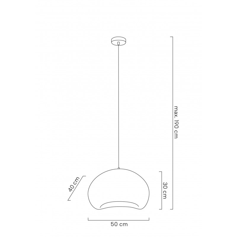 MOOSEE lampa wisząca NEST 50 biała