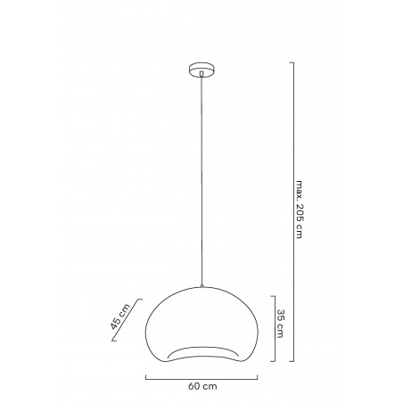 MOOSEE lampa wisząca NEST 60 biała