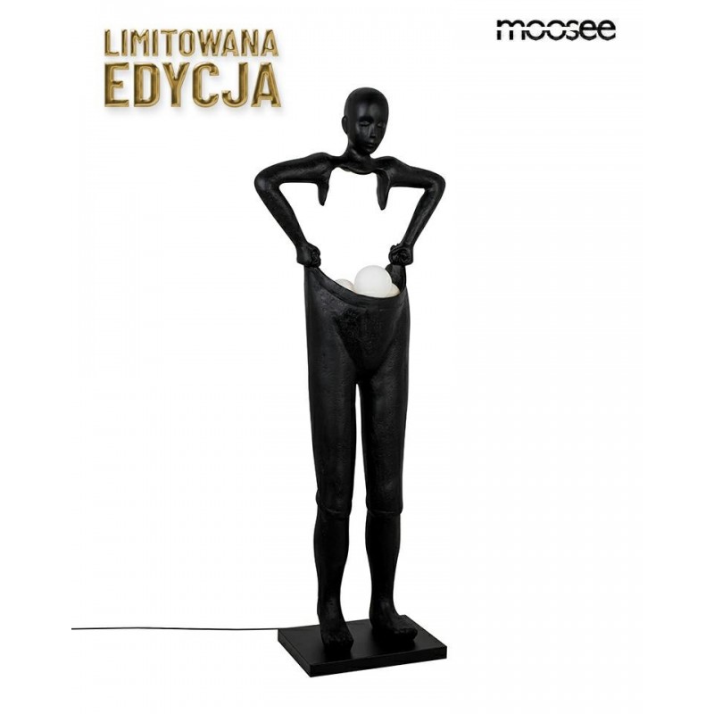 Moosee Lampa Podłogowa Human Houdini      Czarna