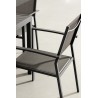 Bizzotto Krzesło Ogrodowe Hilde Ciemny Szary