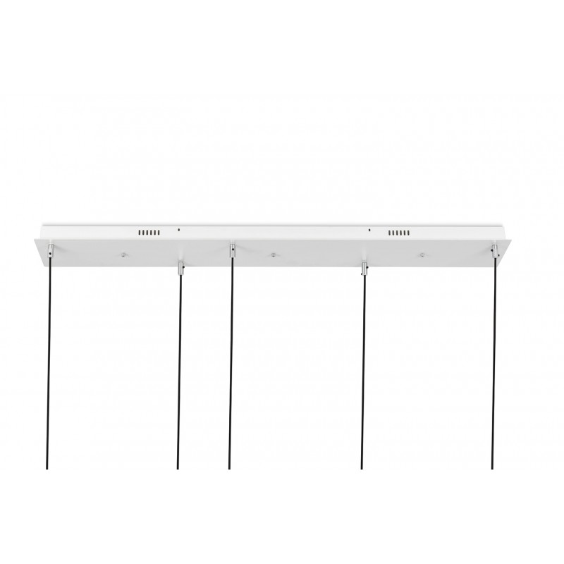 Moosee Lampa Wisząca Capri Line 5 Złota   - 300 Led, Aluminium, Szkło