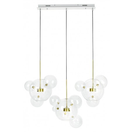 Moosee Lampa Wisząca Capri Line 3 Złota   - 180 Led, Aluminium, Szkło