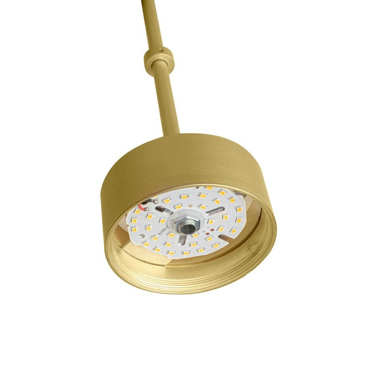 Moosee Lampa Wisząca Capri Disc 3 Złota   - 180 Led, Aluminium, Szkło