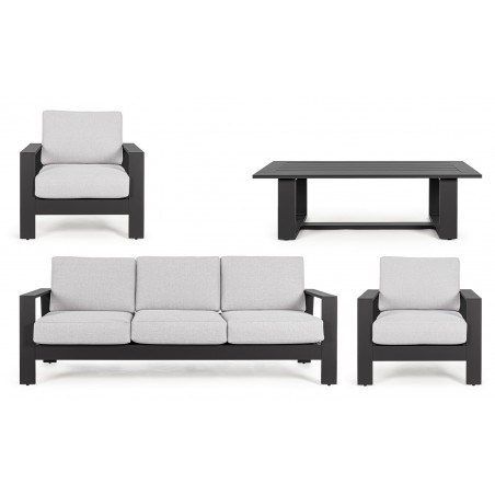 Bizzotto Zestaw Wypoczynkowy Ogrodowy     Baltic Antracyt