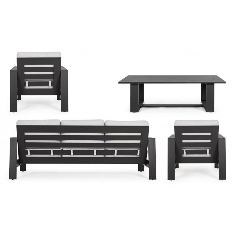 Bizzotto Zestaw Wypoczynkowy Ogrodowy     Baltic Antracyt