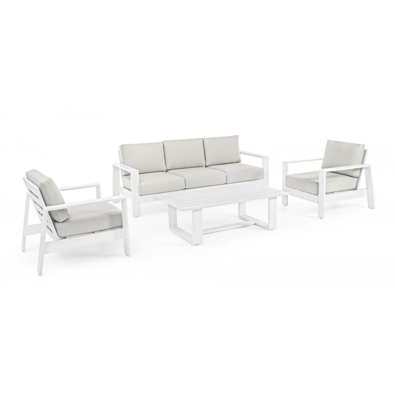 Bizzotto Zestaw Wypoczynkowy Ogrodowy     Baltic Biały