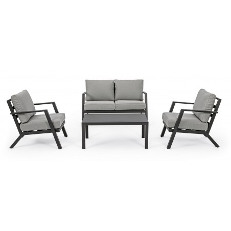 Bizzotto Zestaw Wypoczynkowy Ogrodowy     Harley Antracyt