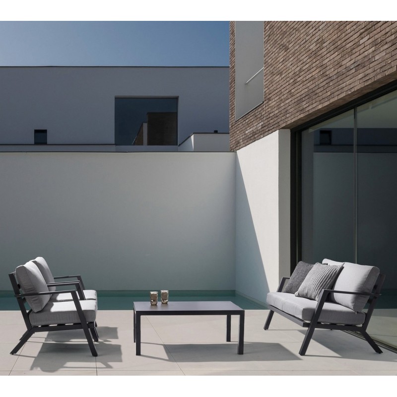 Bizzotto Zestaw Wypoczynkowy Ogrodowy     Harley Antracyt