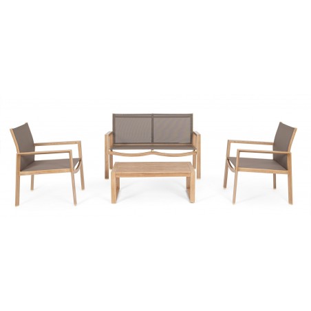 Bizzotto Zestaw Wypoczynkowy Ogrodowy     Kallen Naturalny