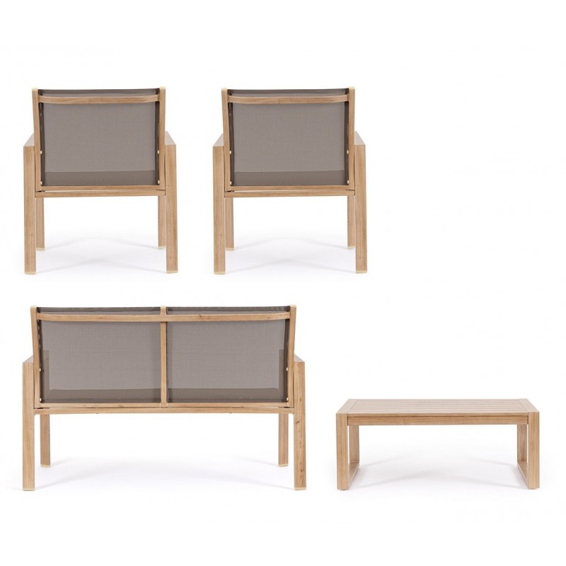 Bizzotto Zestaw Wypoczynkowy Ogrodowy     Kallen Naturalny