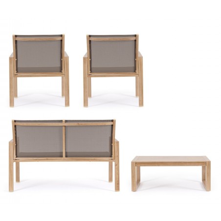 Bizzotto Zestaw Wypoczynkowy Ogrodowy     Kallen Naturalny