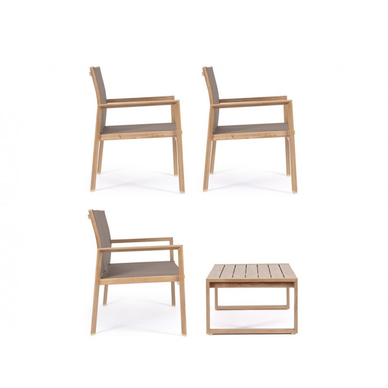 Bizzotto Zestaw Wypoczynkowy Ogrodowy     Kallen Naturalny