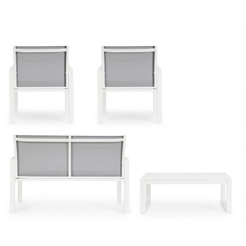 Bizzotto Zestaw Wypoczynkowy Ogrodowy     Kallen Biały