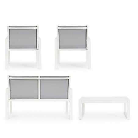 Bizzotto Zestaw Wypoczynkowy Ogrodowy     Kallen Biały