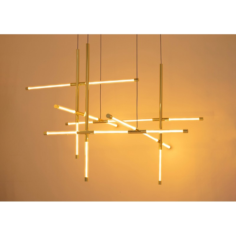 Moosee Lampa Wisząca Mikado M Złota