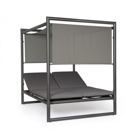 Bizzotto Łóżko Ogrodowe Konnor Szare