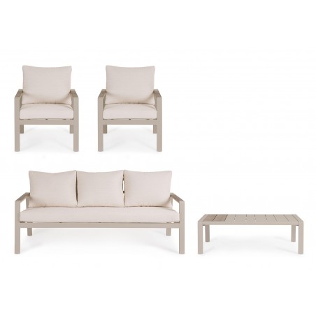 Bizzotto Zestaw Wypoczynkowy Ogrodowy     Elna Peyote Beżowy