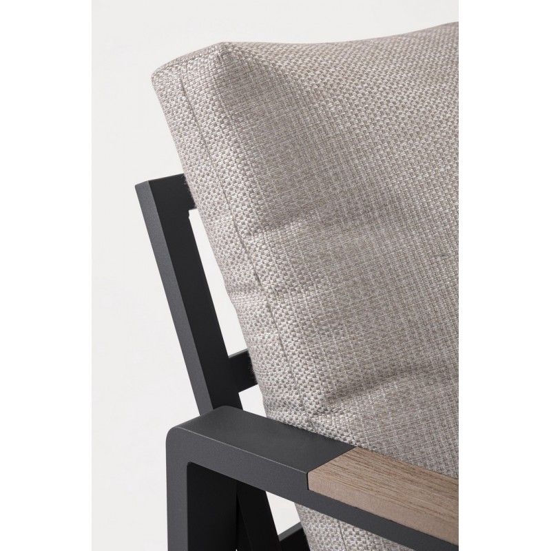 Bizzotto Zestaw Wypoczynkowy Ogrodowy     Elna Antracyt / Beż