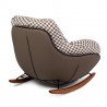 Fotel Bujany Fatty Brązowa Pepitka