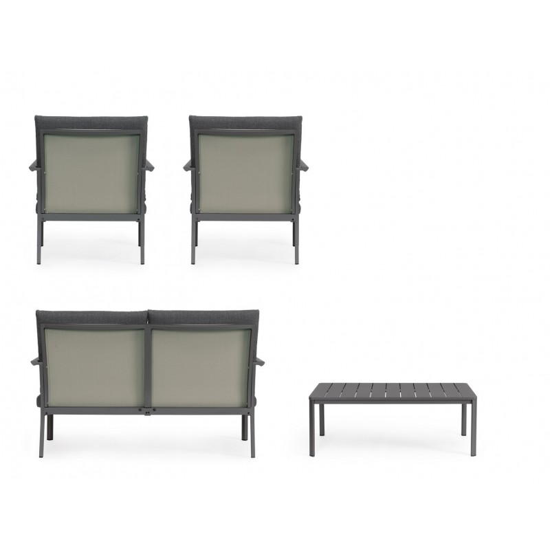 Bizzotto Zestaw Ogrodowy Konnor 2         Antracyt