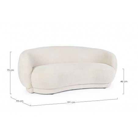 Bizzotto Sofa 2-Osobowa Tecla Beżowa