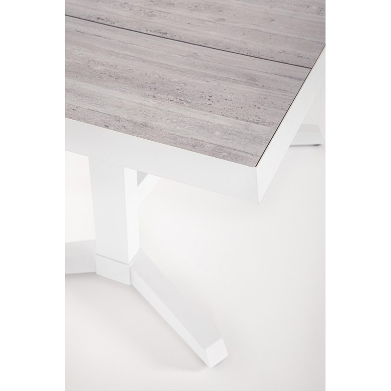 Bizzotto Stół Ogrodowy Robert Biały /     Szary (Rozkładany)