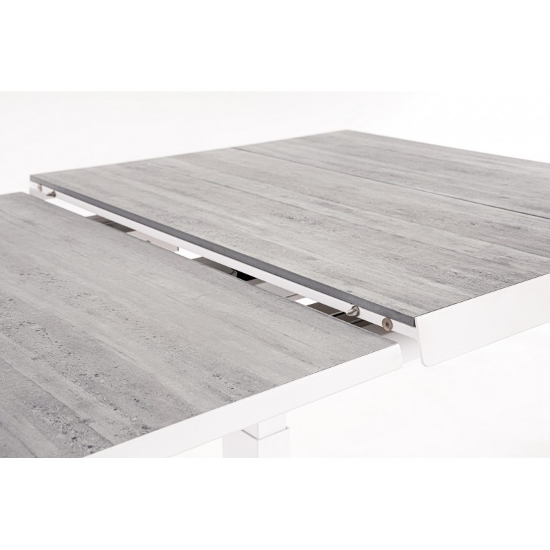 Bizzotto Stół Ogrodowy Robert Biały /     Szary (Rozkładany)