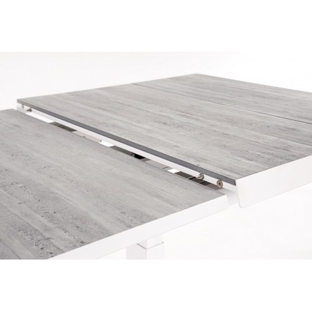 Bizzotto Stół Ogrodowy Robert Biały /     Szary (Rozkładany)