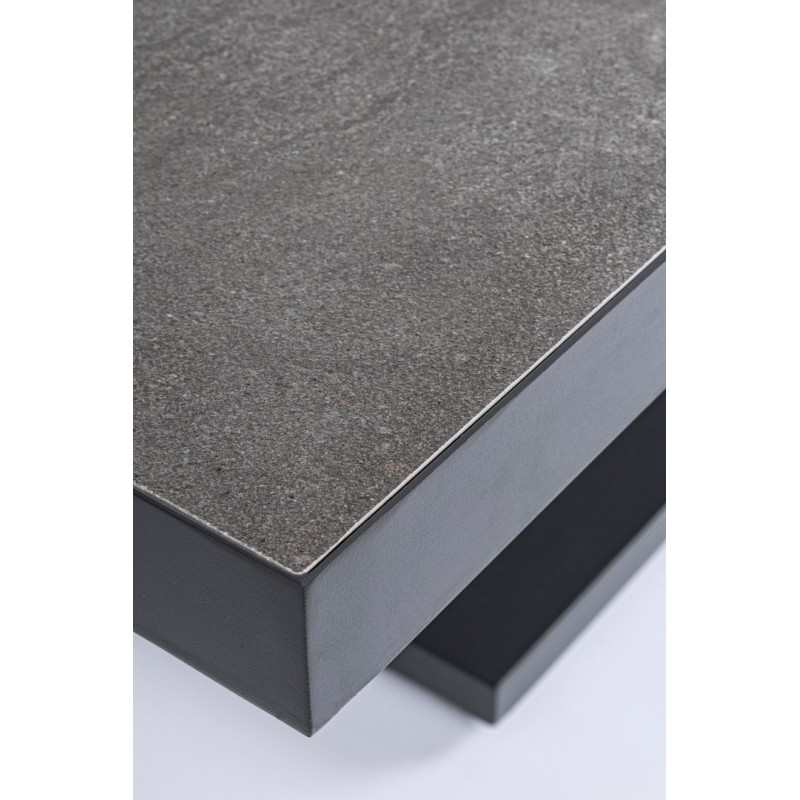 Bizzotto Stół Ogrodowy Truman 140         Antracyt (Regulowana Wysokość)