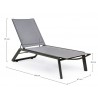 Bizzotto Leżak Ogrodowy Cruise Szary