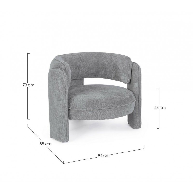 Bizzotto Fotel Aisha Ciemny Szary
