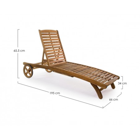 Bizzotto Leżak Ogrodowy Noemi Naturalny