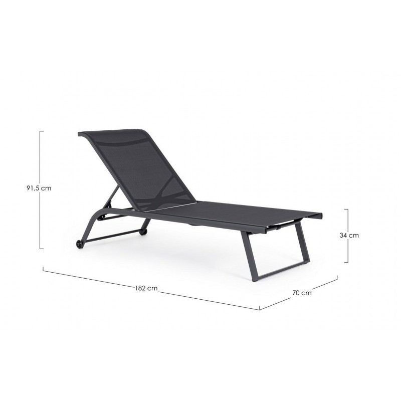 Bizzotto Leżak Ogrodowy Taylor Ciemny     Szary