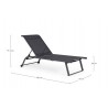 Bizzotto Leżak Ogrodowy Taylor Ciemny     Szary