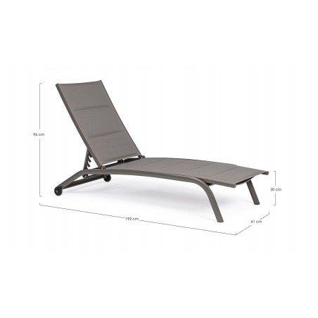 Bizzotto Leżak Ogrodowy Cleopas Taupe