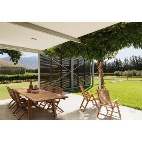 Bizzotto Stół Ogrodowy Maryland 220-300   Naturalny (Rozkładany)