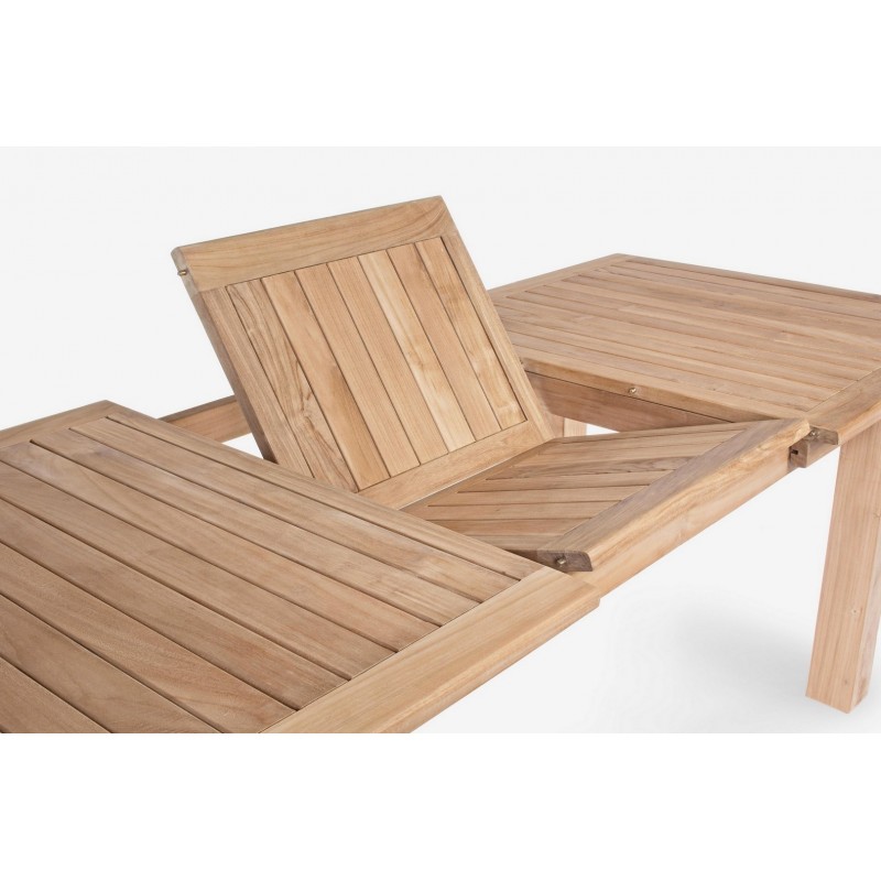 Bizzotto Stół Ogrodowy Maryland 180-240   Naturalny (Rozkładany)