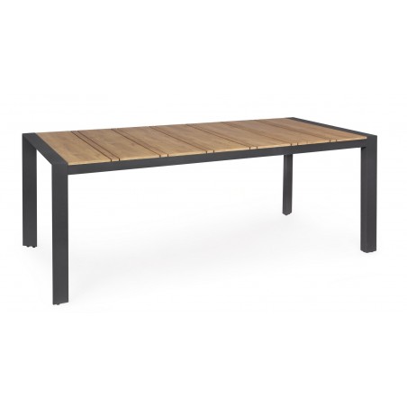Bizzotto Stół Ogrodowy Elias 198          Naturalny / Czarny