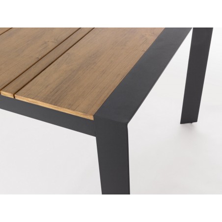 Bizzotto Stół Ogrodowy Elias 198          Naturalny / Czarny